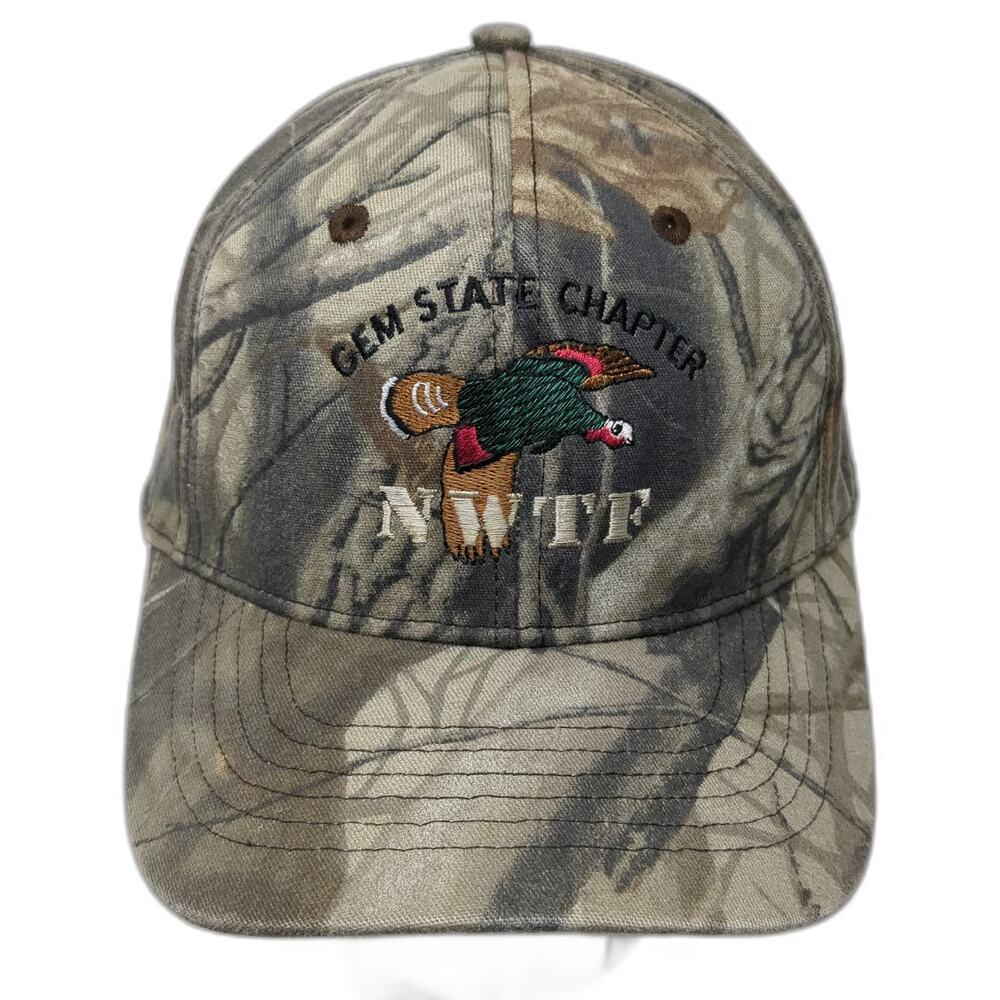 Stylemaster Snapback Green One Size NWTF Gem State Chapter Camo Turkey Hat